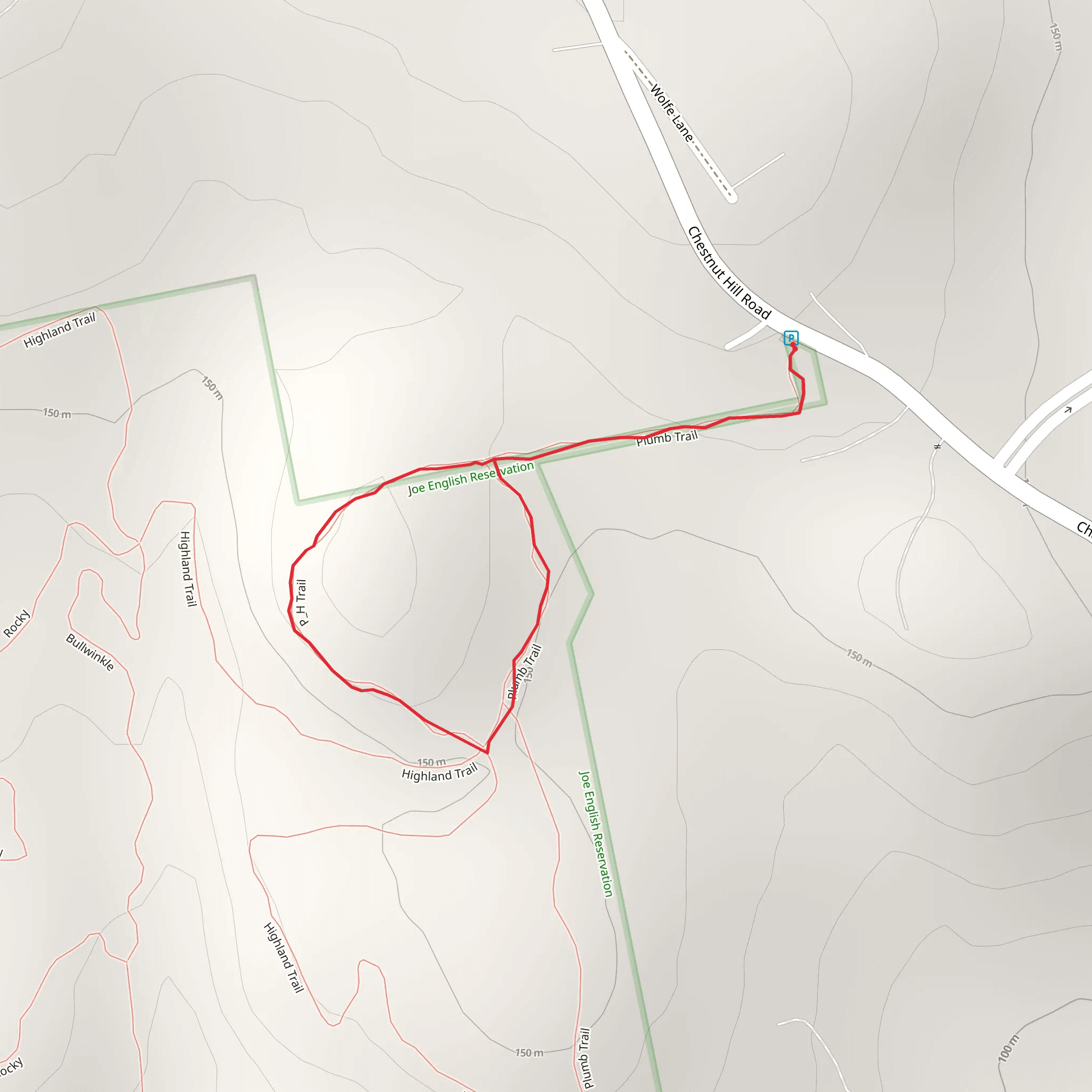 Plumb Memorial Forest Loop mobile static map