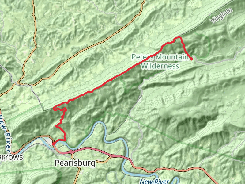 Big Stony Creek Road to Bluff City via Appalachian Trail