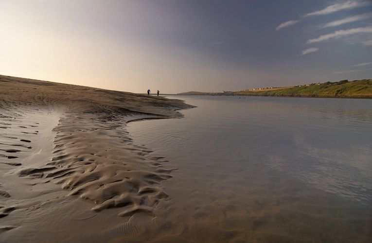 Cwm yr Esgyr and Cemaes Head from Poppit Sands