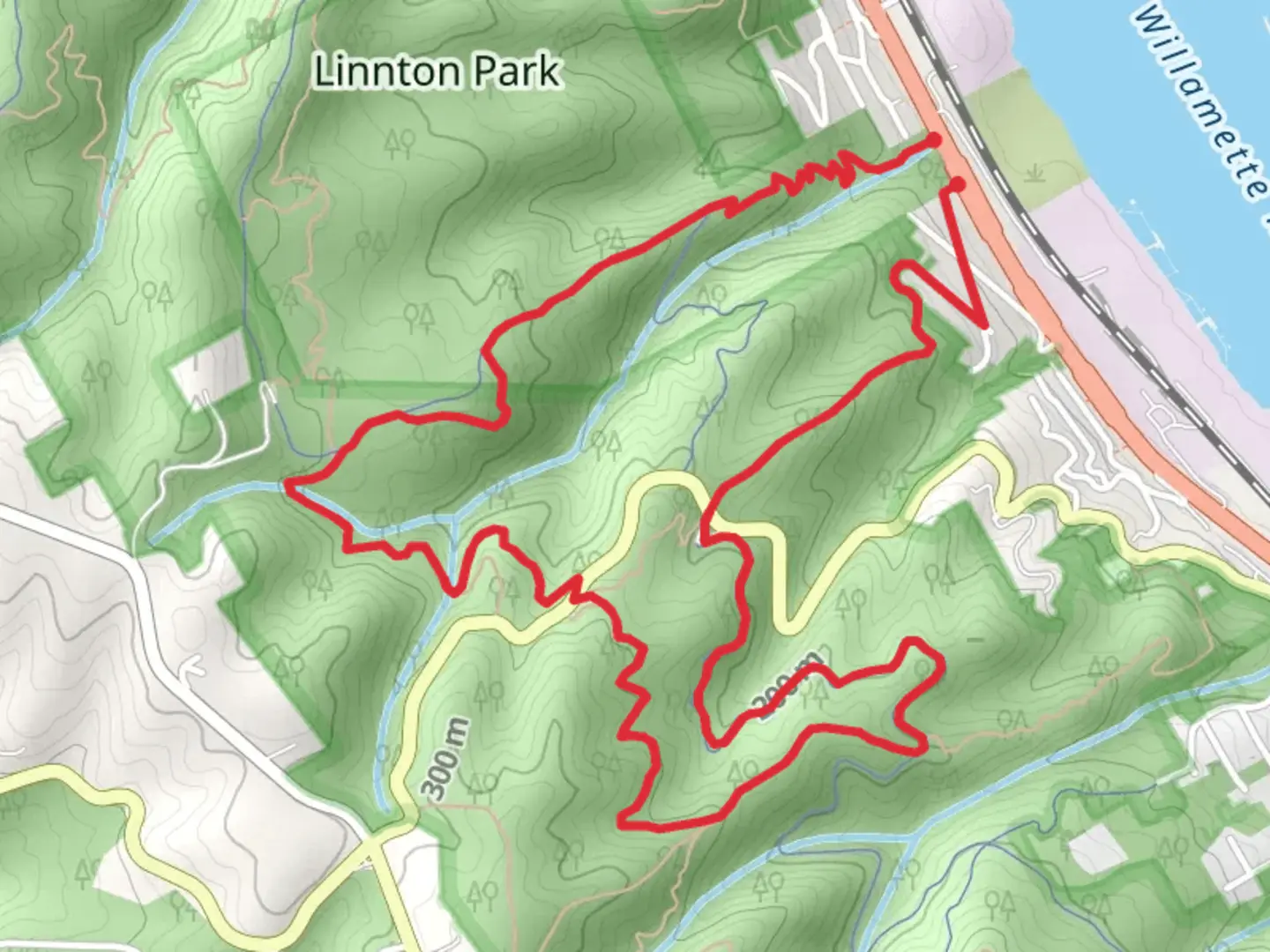 Linnton Park, Northwest Firelane and Northwest Leif Erikson Loop | Mul