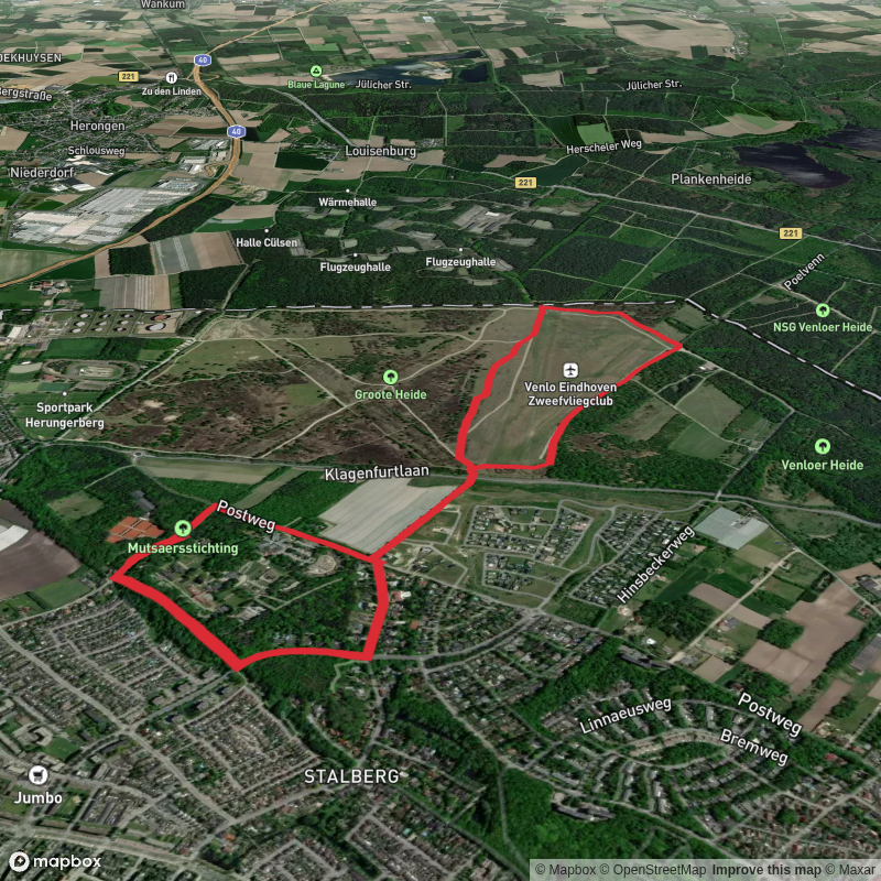 Schafbosberg Weg, Grote Heide Weg and Bloemarts Weg