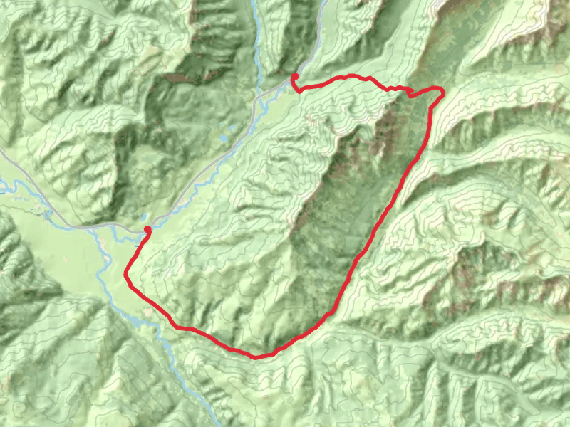 Thunderer Cutoff, Cache Creek and Specimen Ridge Horseshoe Trail