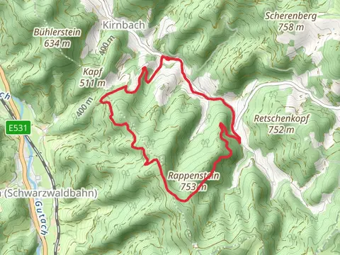 Obere Ecke, Rappenstein and Stelzersbach Loop