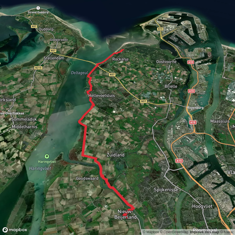 Hike from Nieuw-Beijerland to Rockanje