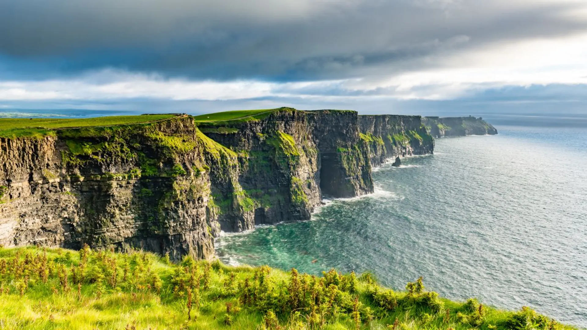 An image depicting the trail Burren Way and its surrounding area.