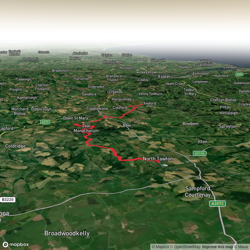 North Tawton to Yeoford