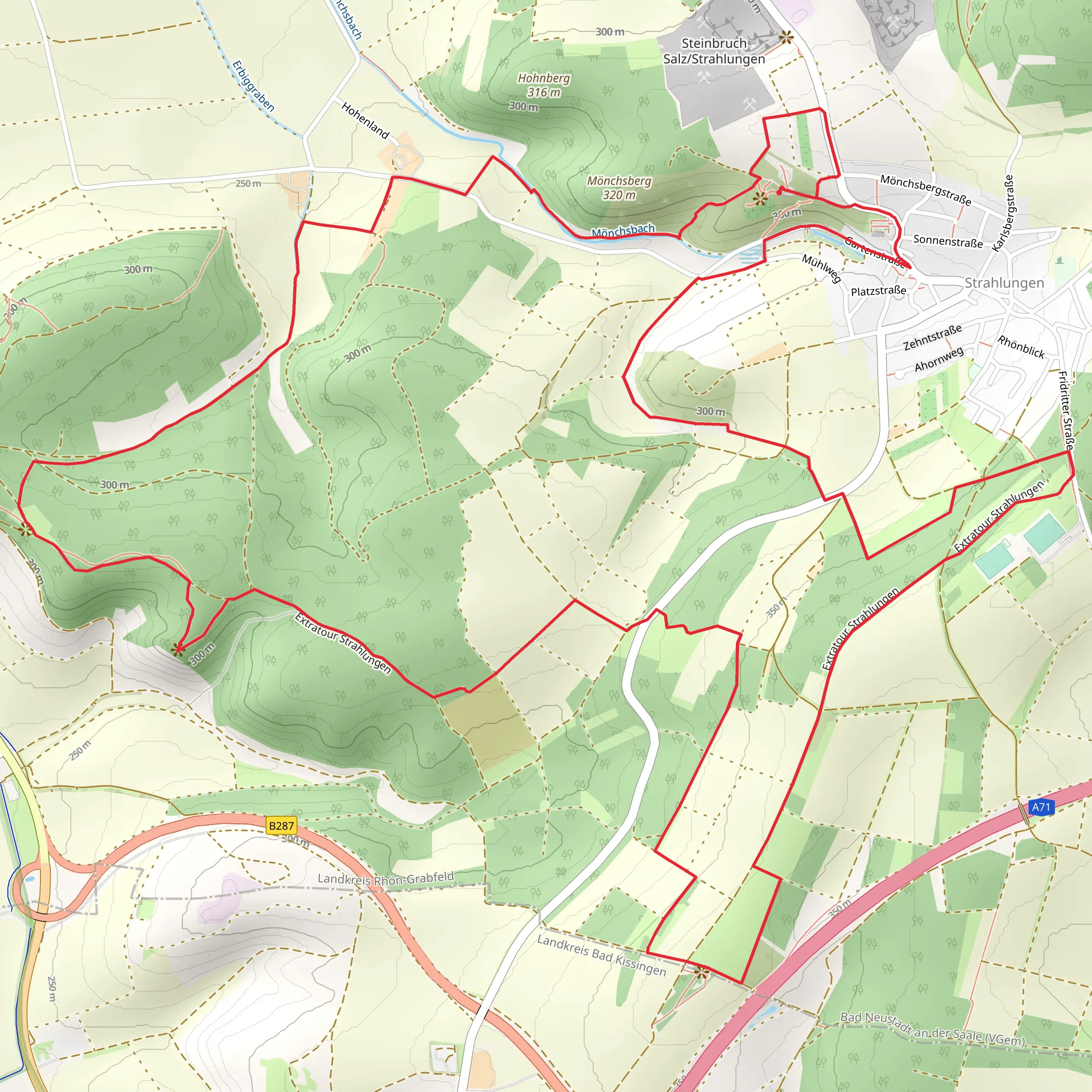 Michaelsbergblick via Extratour Strahlugen mobile static map