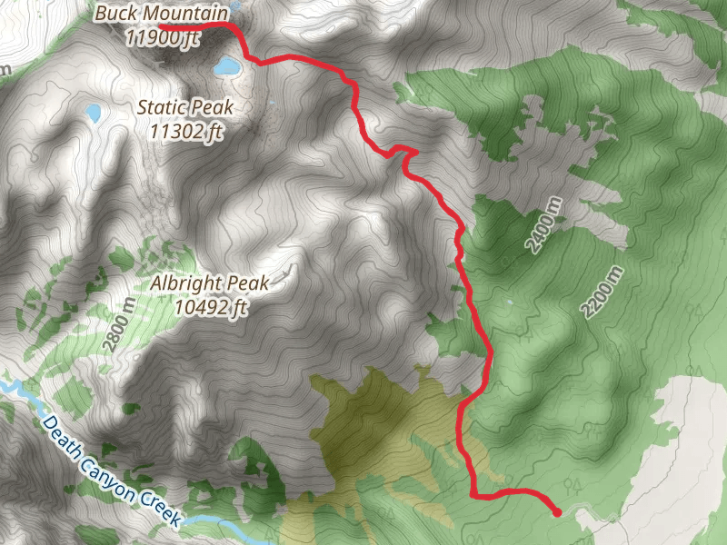 Buck Mountain via Valley Trail