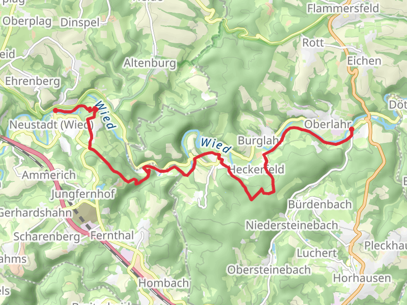 Oberlahr to Neustadt via Wiedweg