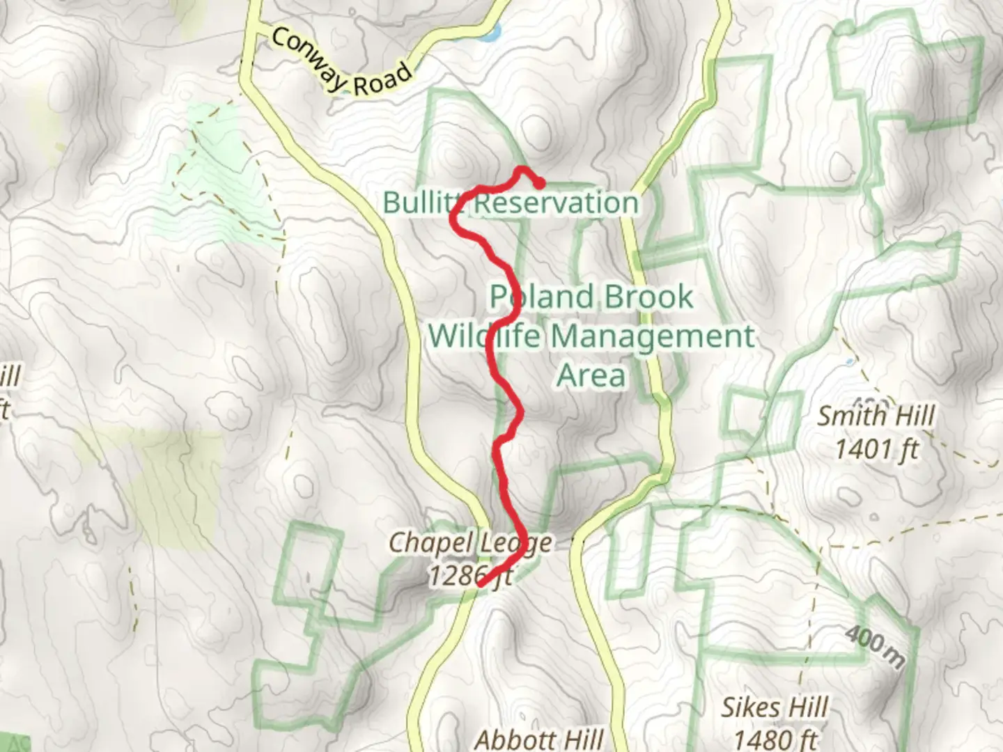 An image depicting the trail Two Bridges Trail and its surrounding area.