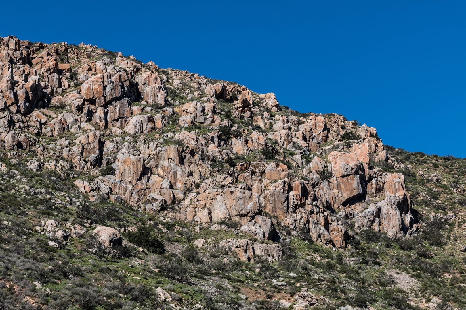 An image depicting the trail Oak Canyon, North Fortuna and North Fortuna Perimeter Loop Trail and its surrounding area.