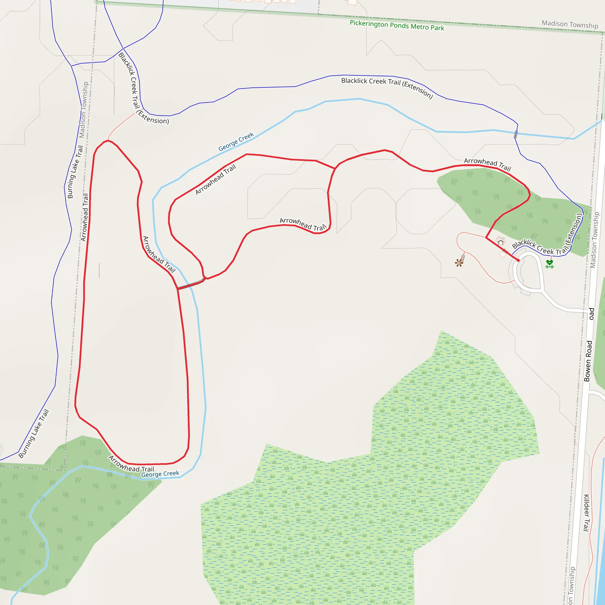 George Creek Loop mobile static map