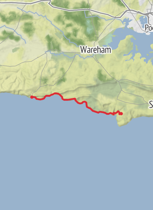 Hike on Hike from Worth Matravers mobile static map