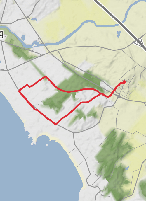 Hike from Falkenberg mobile static map