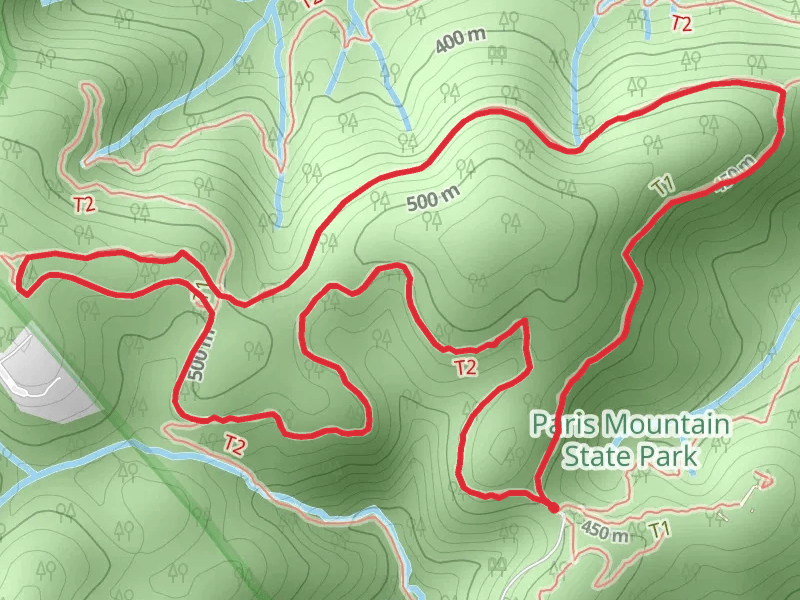 Sulphur Springs Trail - Kanuga Trail - Brissy Ridge Trail Loop