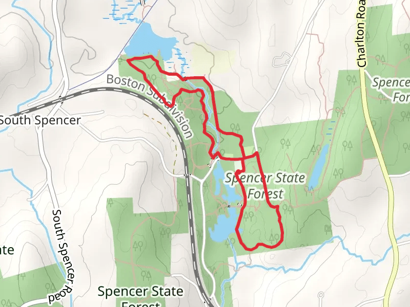 Howe Pond and Spencer State Forest Loop