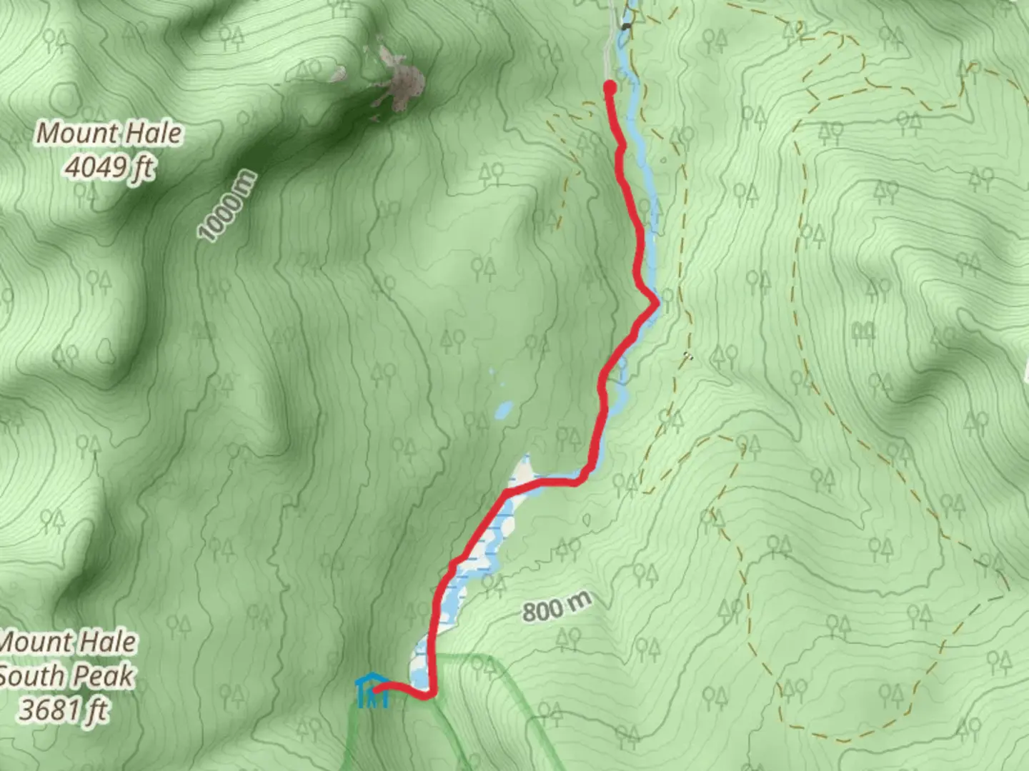 An image depicting the trail Zealand Pond via Zealand Trail and its surrounding area.
