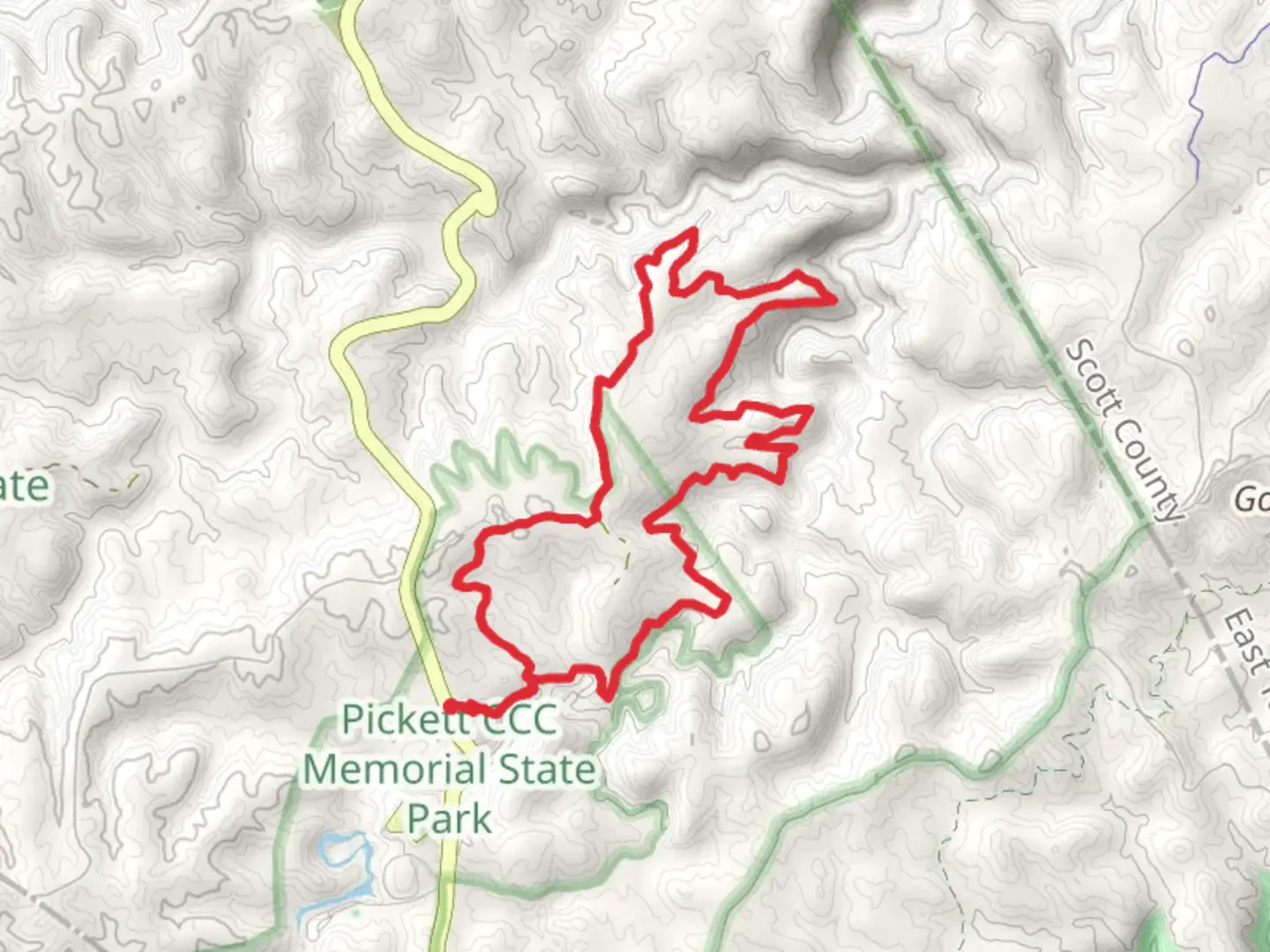 An image depicting the trail Hidden Passage Loop Trail and its surrounding area.