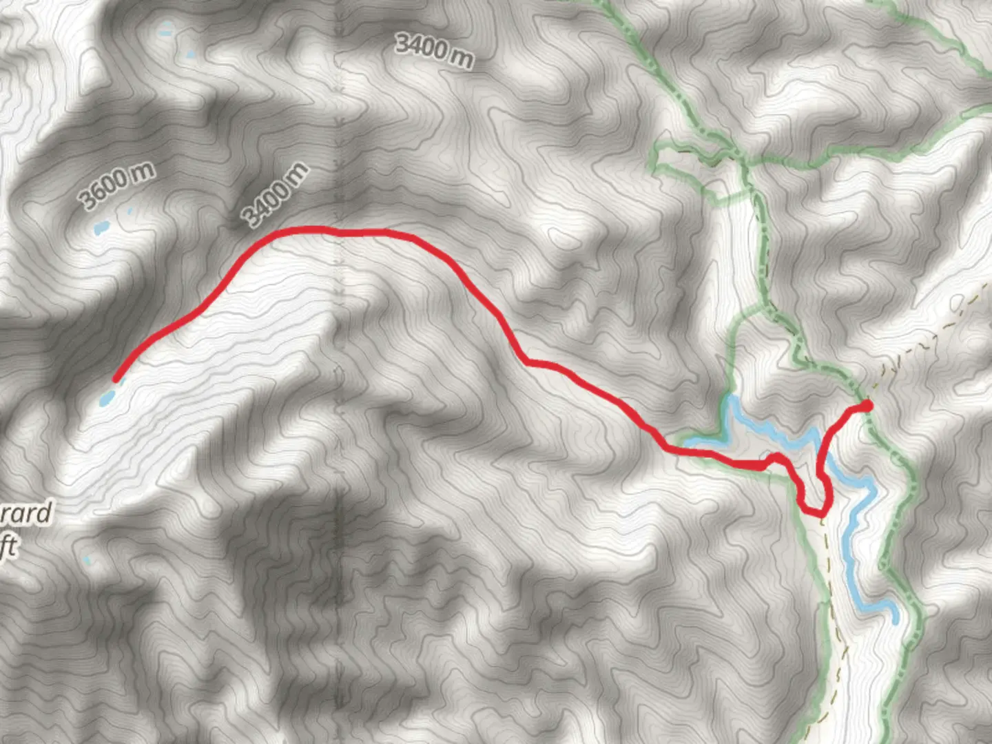 An image depicting the trail Medano Lake via Medano Creek and its surrounding area.