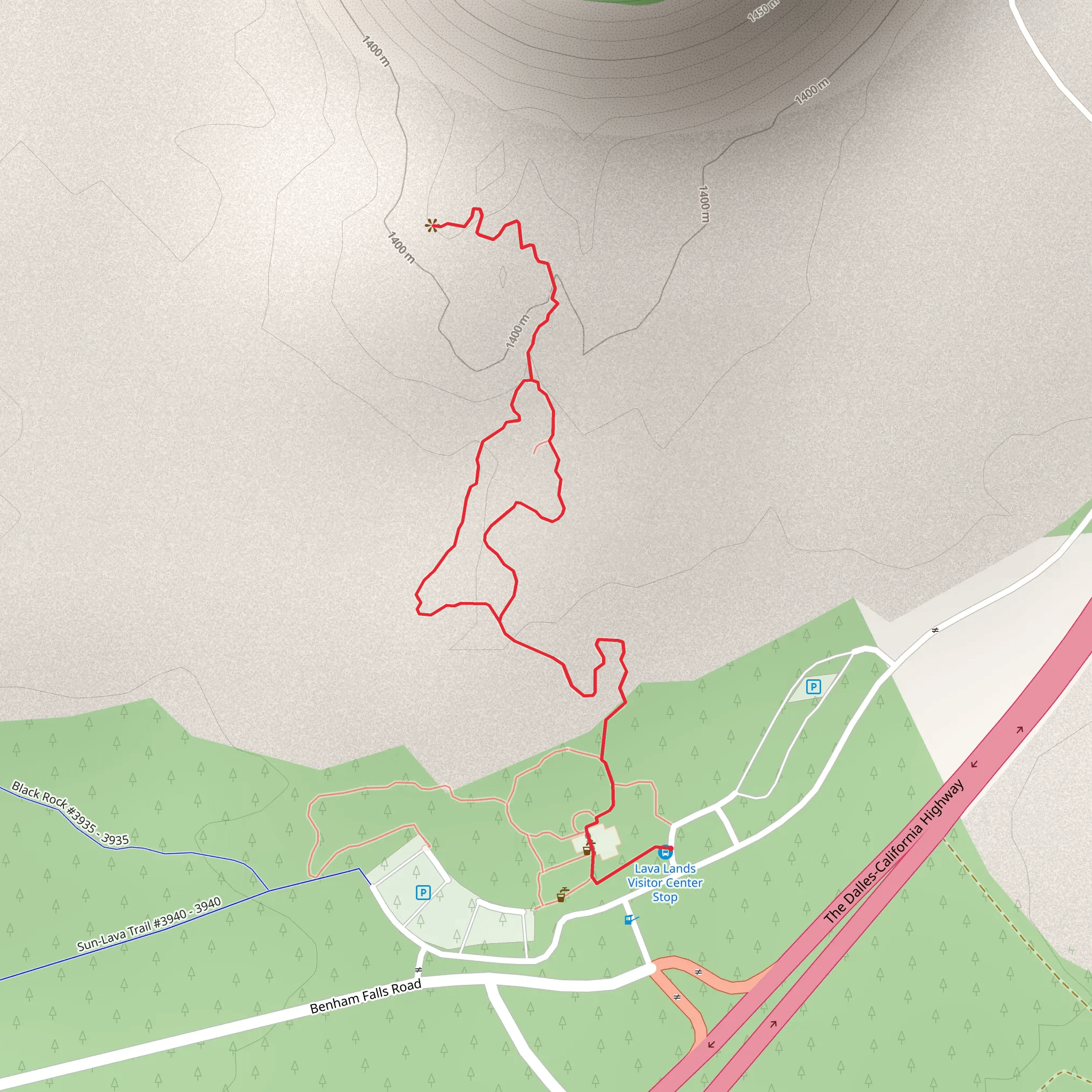 Trail of the Molten Land Loop mobile static map