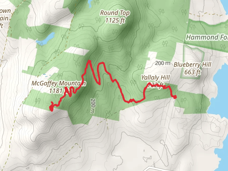 Yallaly Hill via A Trail