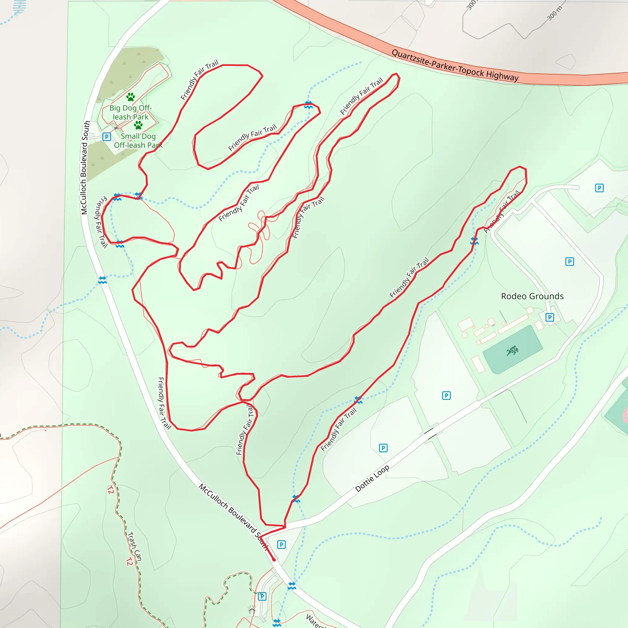 Friendly Fair Loop Trail mobile static map