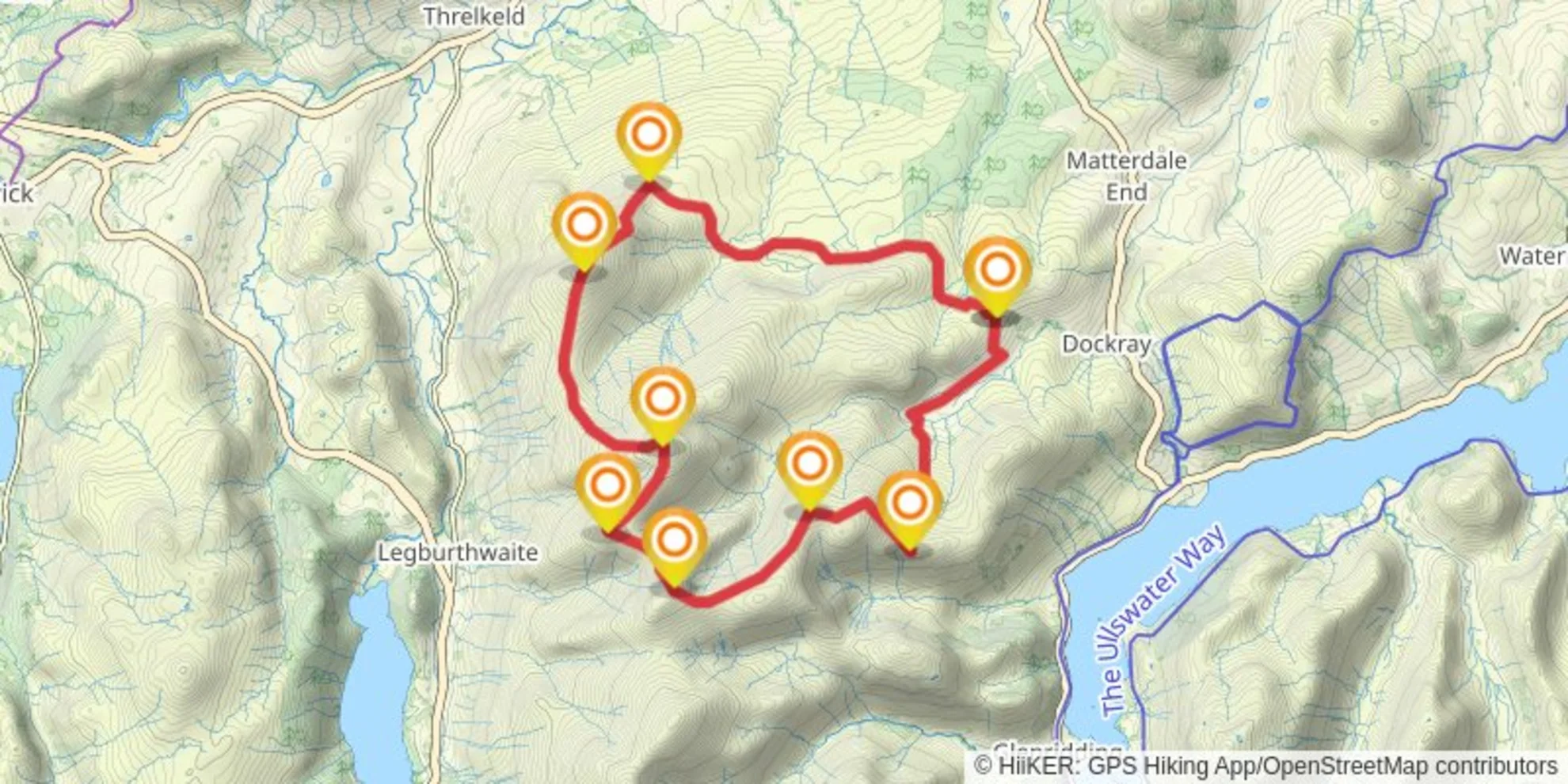 An image depicting the trail The Dodds and its surrounding area.