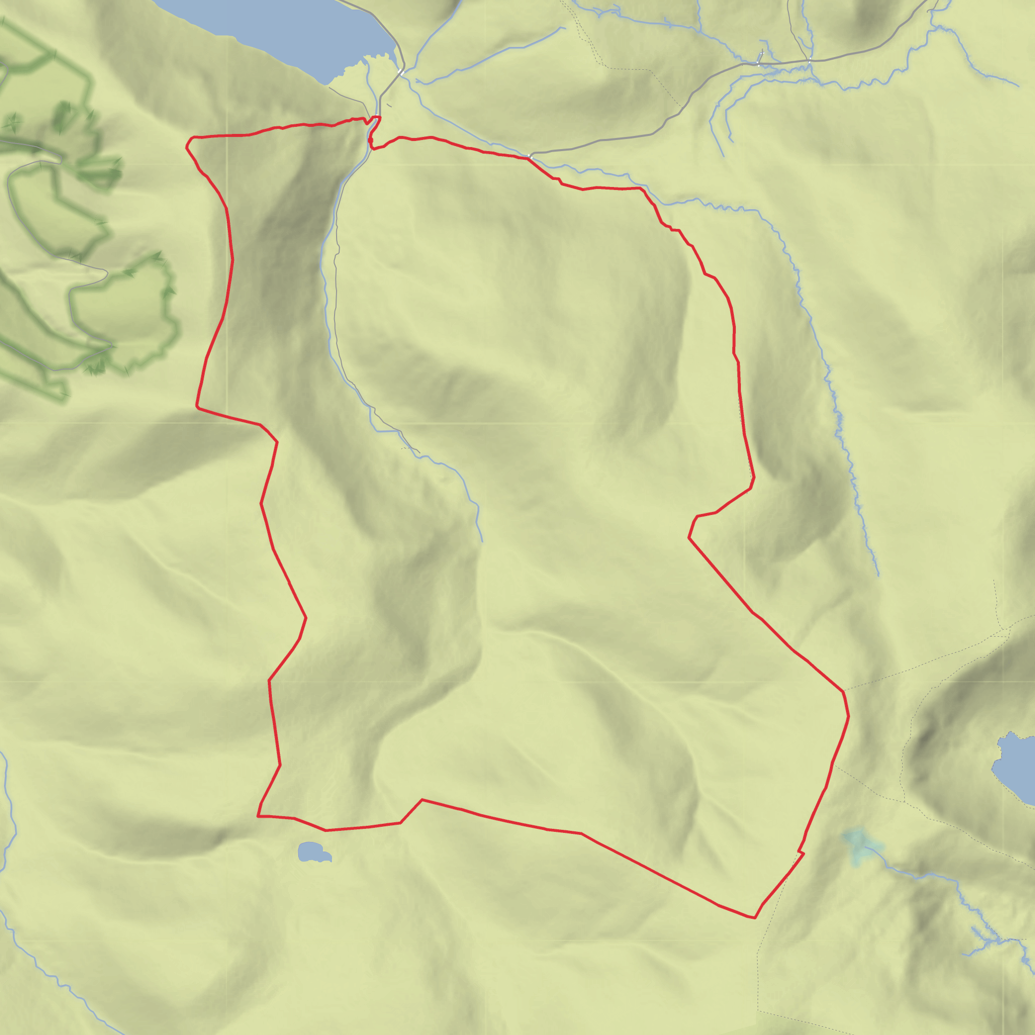 Garelet Hill, Erie Hill, Garelet Dod, Great Hill, Donald's Cleuch Head and Molls Cleuch Dod Loop mobile static map