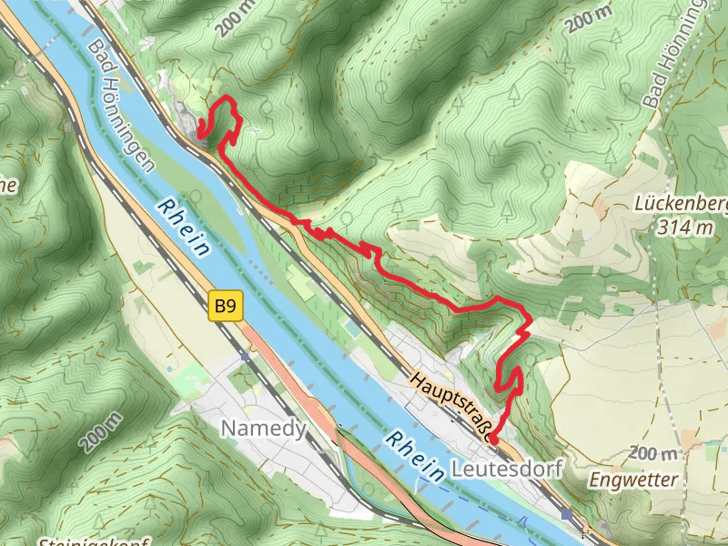 Burgruine Hammerstein via Olterberg Weg