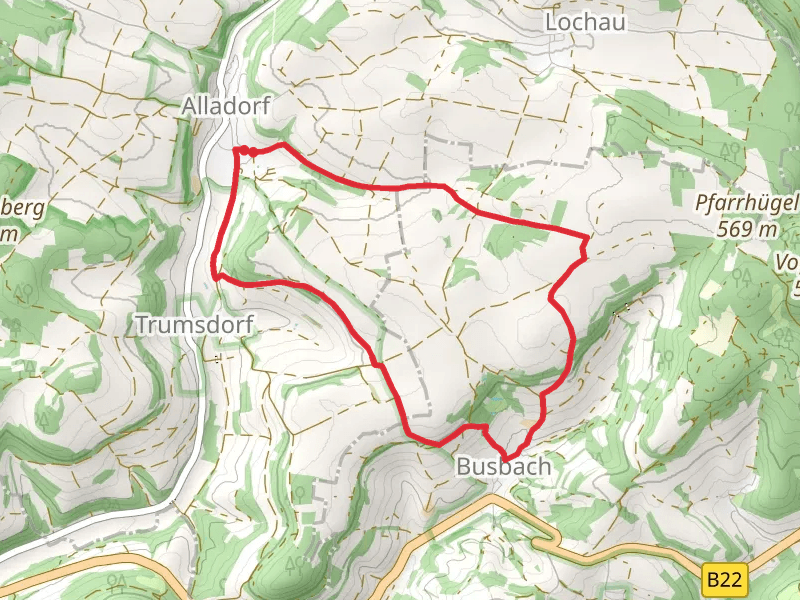 Kuckuckswege runs um Busbach