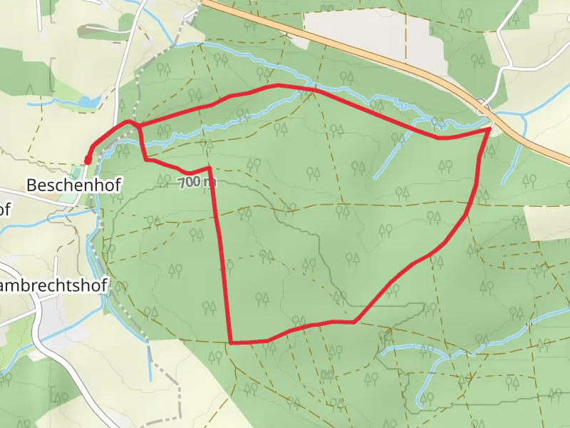 Kaltbrunnenbach Loop from Beschenhof