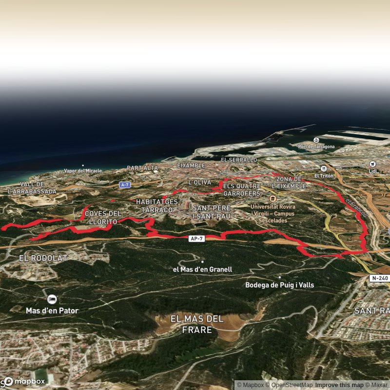 El Corte Ingles, Covas del Llorito, Pont Del Diable, Rio Francoli and El Corte Ingles Loop