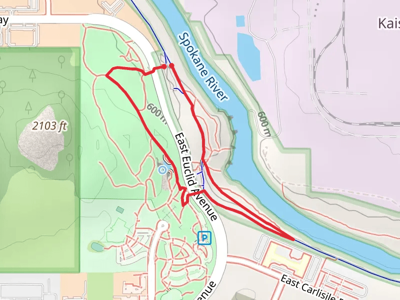 Mirabeau Pond and Spokane River Centennial Trail