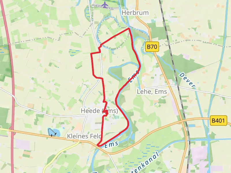 Heederfahr Loop via River Alter Emsarm