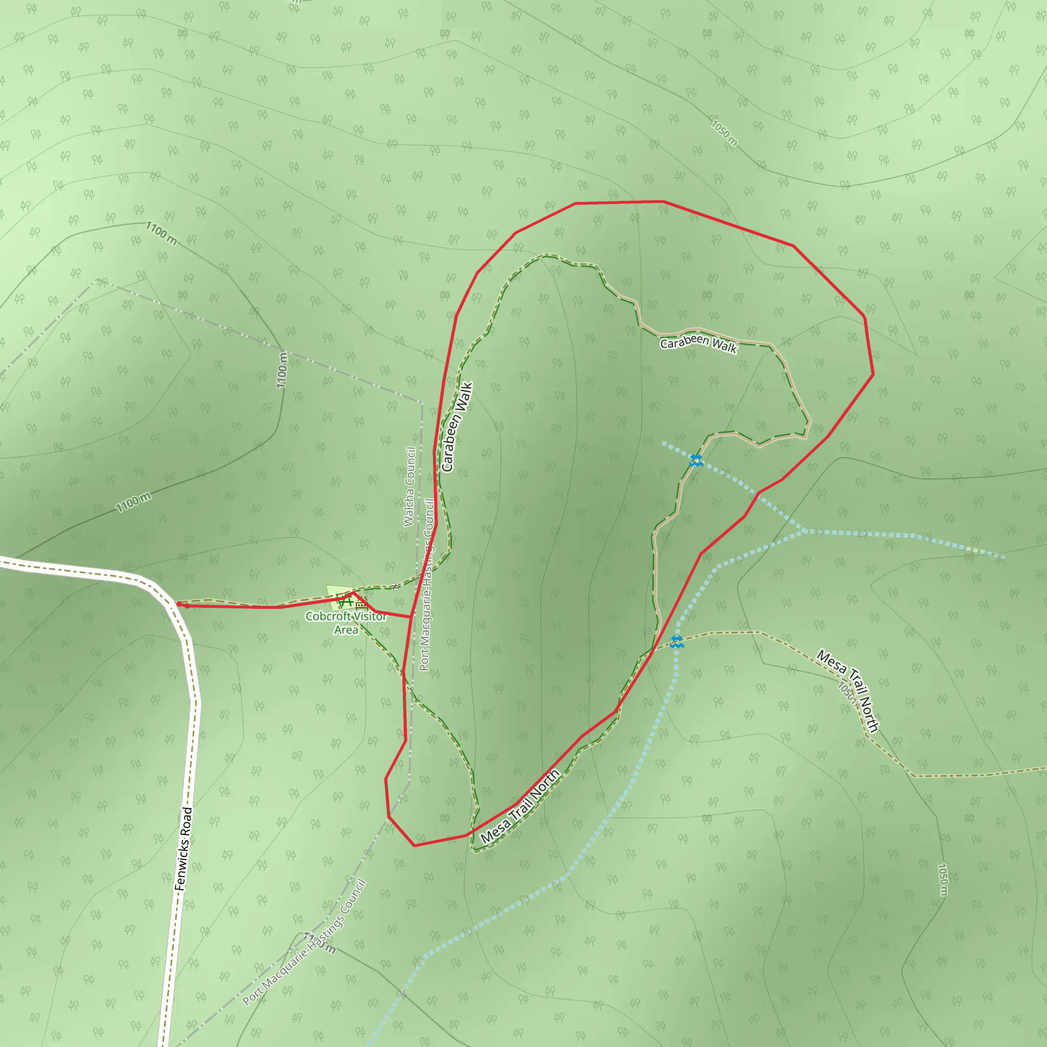 Carabeen Walk mobile static map