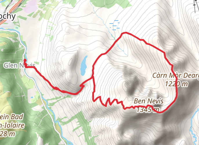 Ben Nevis via CMD mobile static map