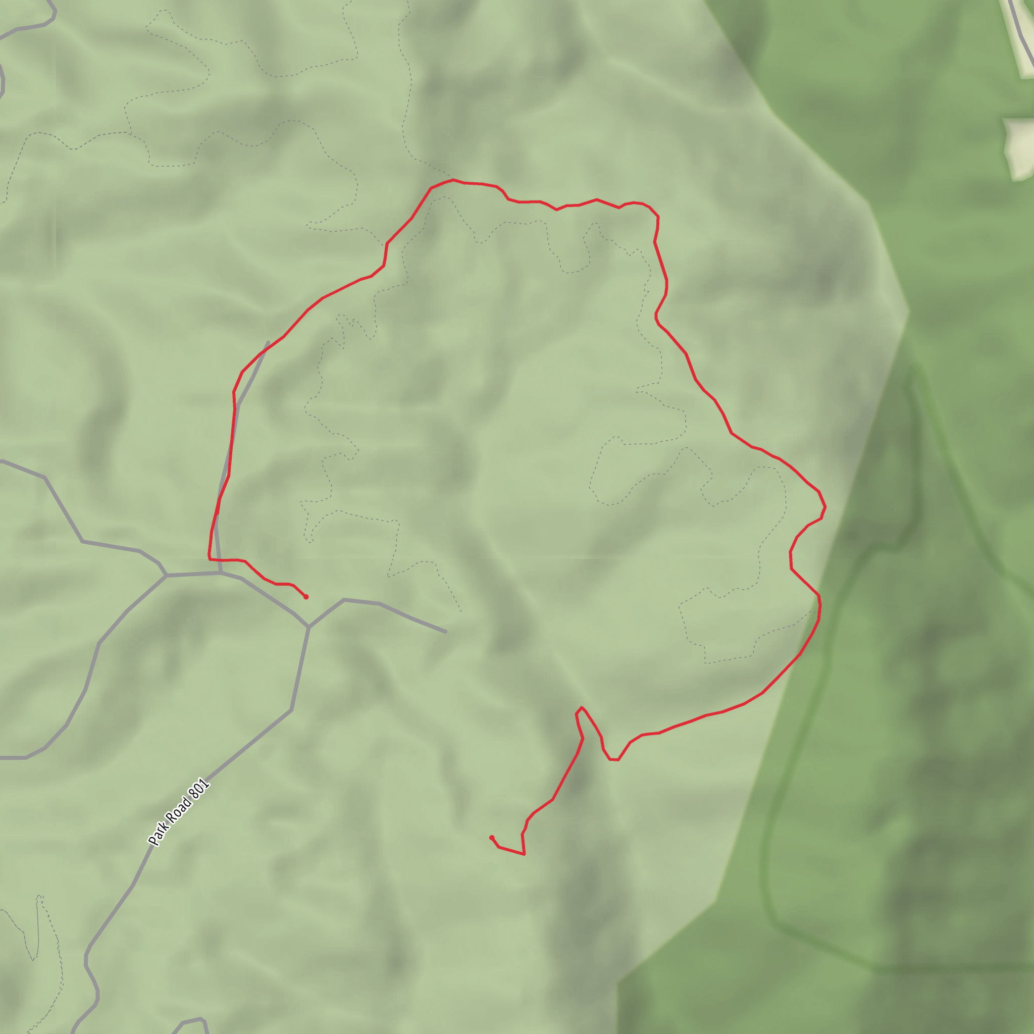 Still Run Ridge Trail mobile static map