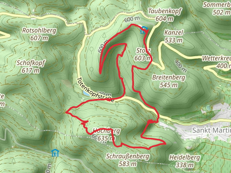 Kalmit via Hochberg Rundweg and Pfaelzer Weinsteig