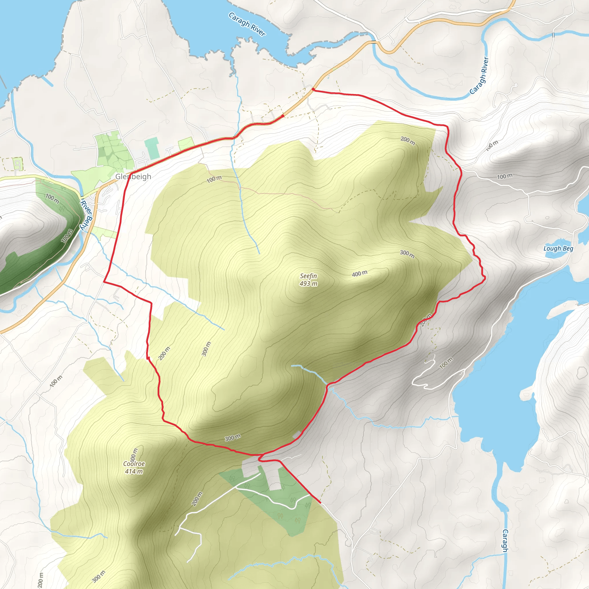 Seefin Loop mobile static map