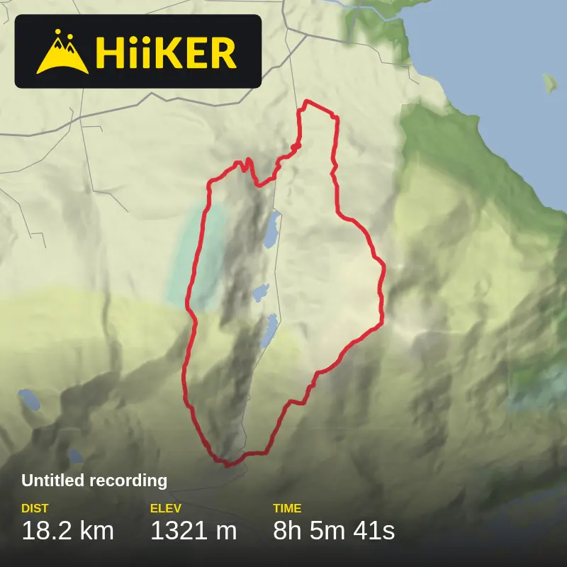 A map preview of the recording Untitled recording.