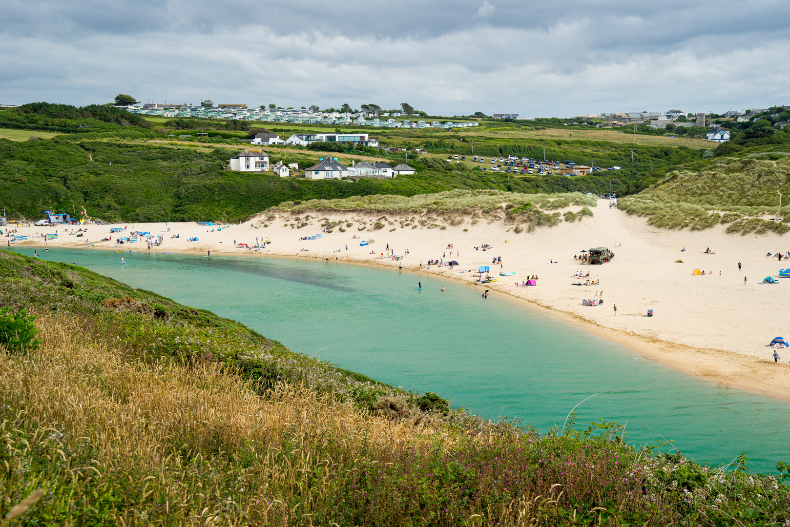 An image depicting the trail The Gannel from Newquay Station and its surrounding area.