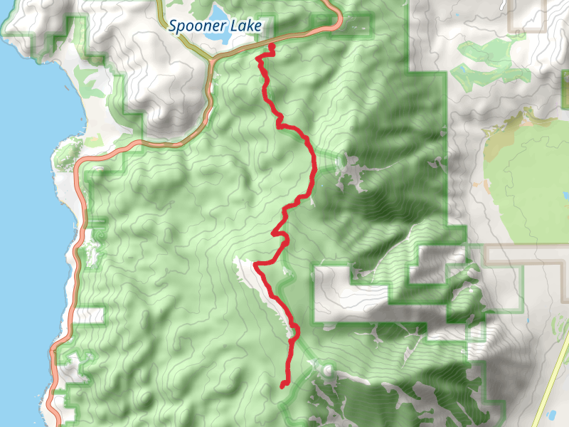 Tahoe Rim Trail from Spooner Lake
