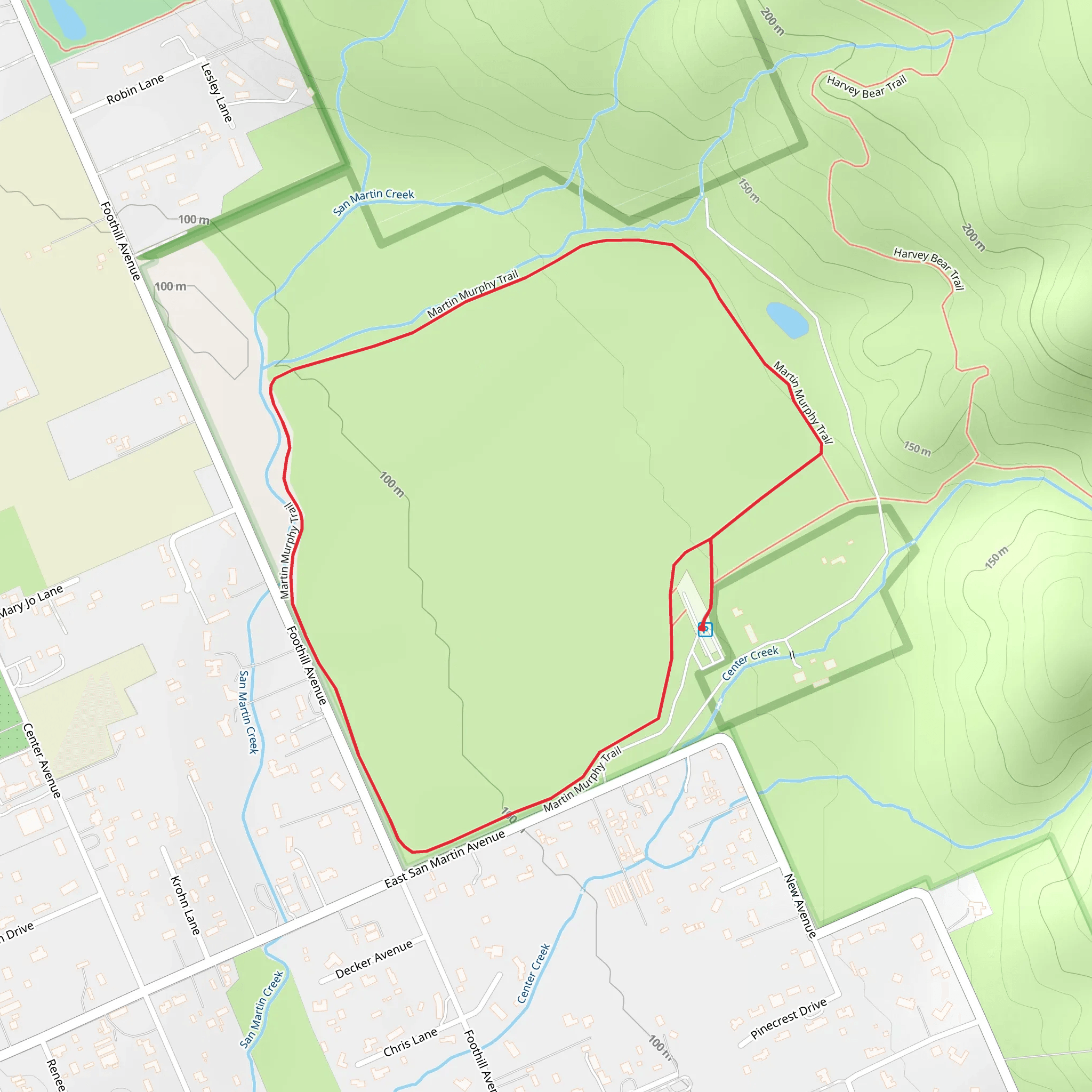 Martin Murphy Loop Trail mobile static map