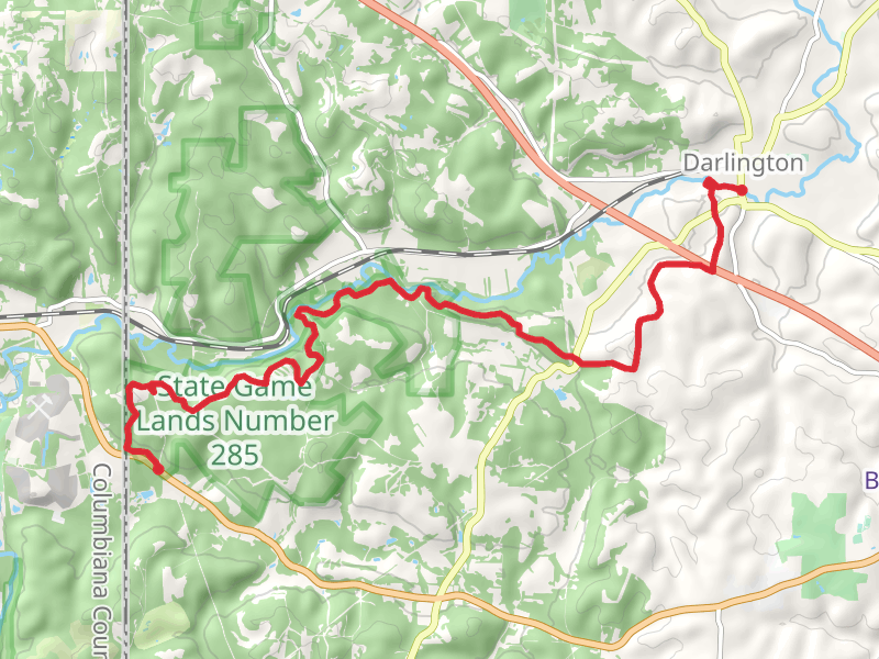 Booth Hill to Darlington Trail from Achor