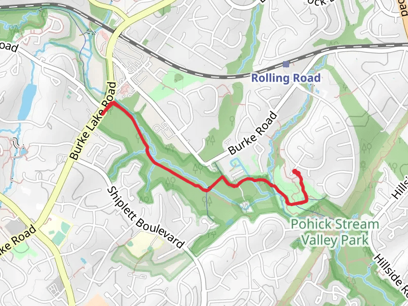 Burke Station Park and Pohick Stream Valley Trail