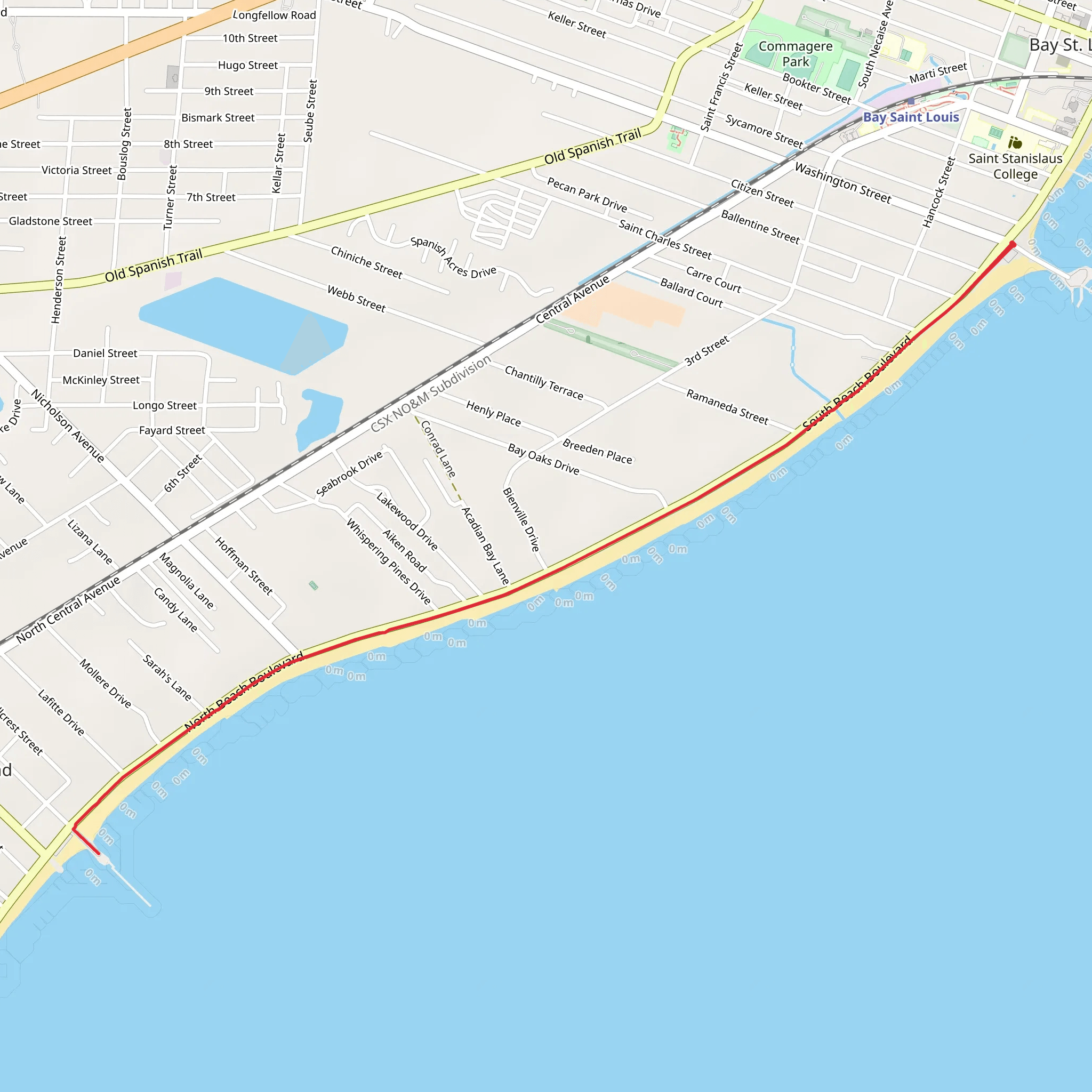Boulebard Boardwalk mobile static map