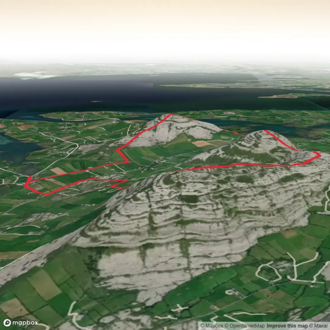 An image depicting the trail Abbey_Hill_Oughtmama_Turlough_Hill_1 and its surrounding area.