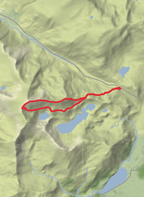 Crib Goch and leg cramps! mobile static map