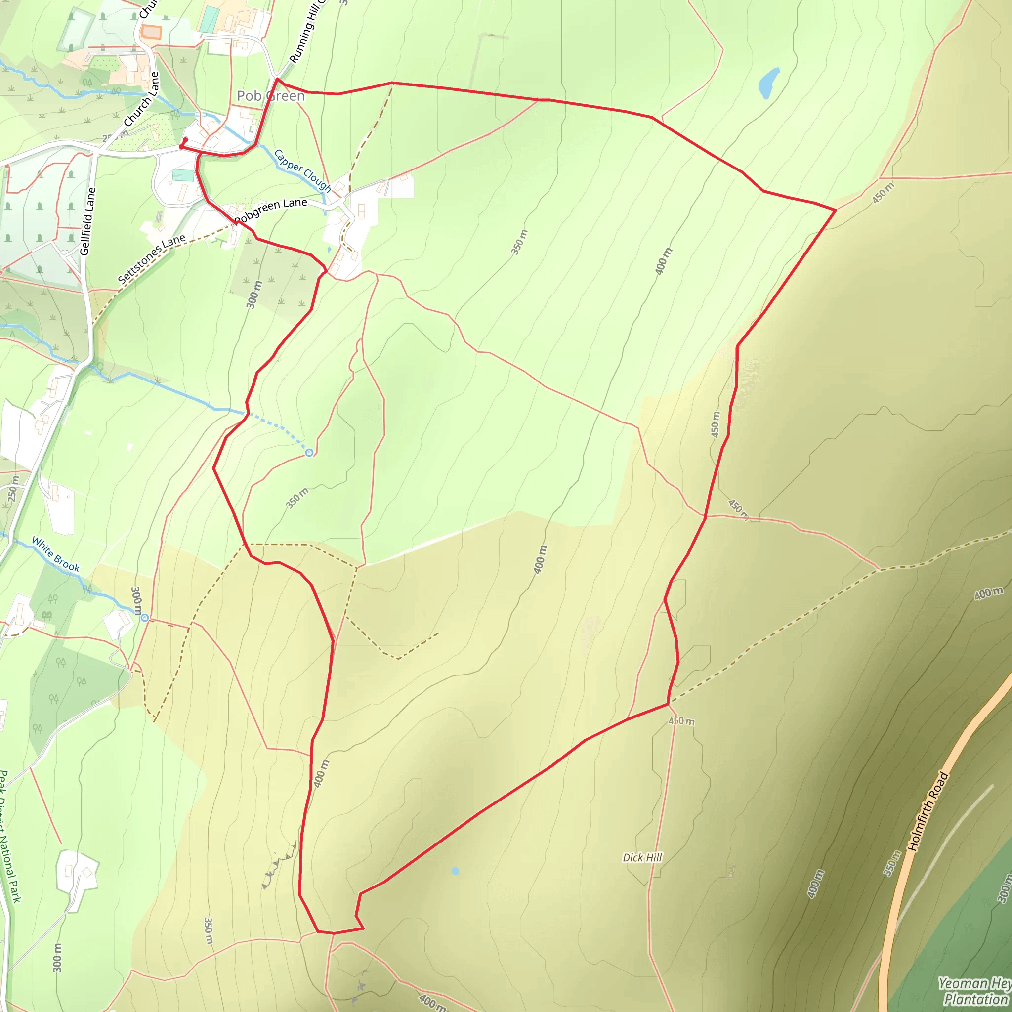 Saddleworth Loop mobile static map