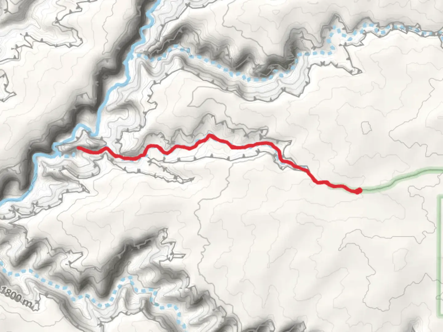 An image depicting the trail Sheiks Canyon Trail and its surrounding area.